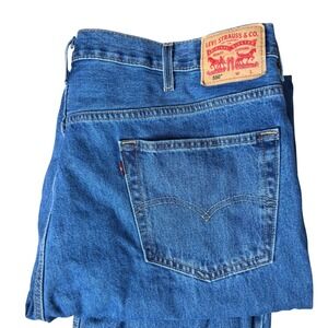Levi Strauss 550 Relaxed Fit Jeans Mens 45x30 (46x32) Blue Denim Tapered Leg